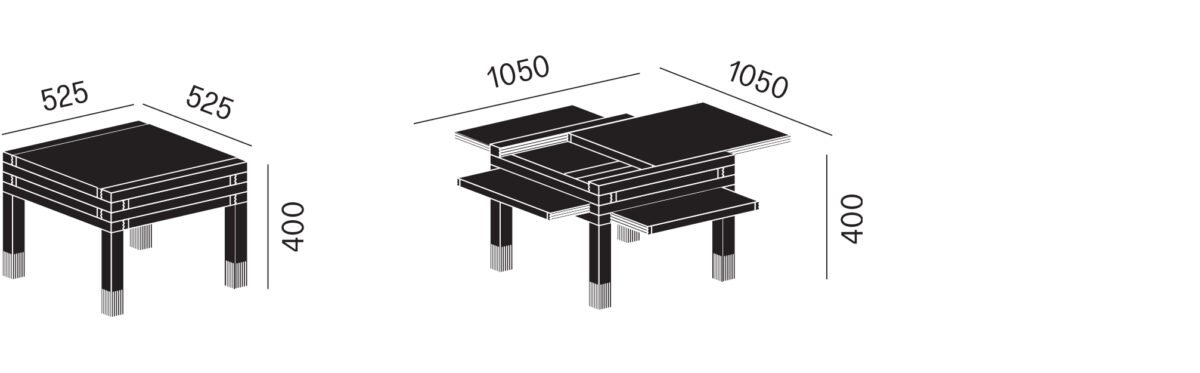 Sculpture Jeux - Couchtisch Par 4 mini – Bild 10